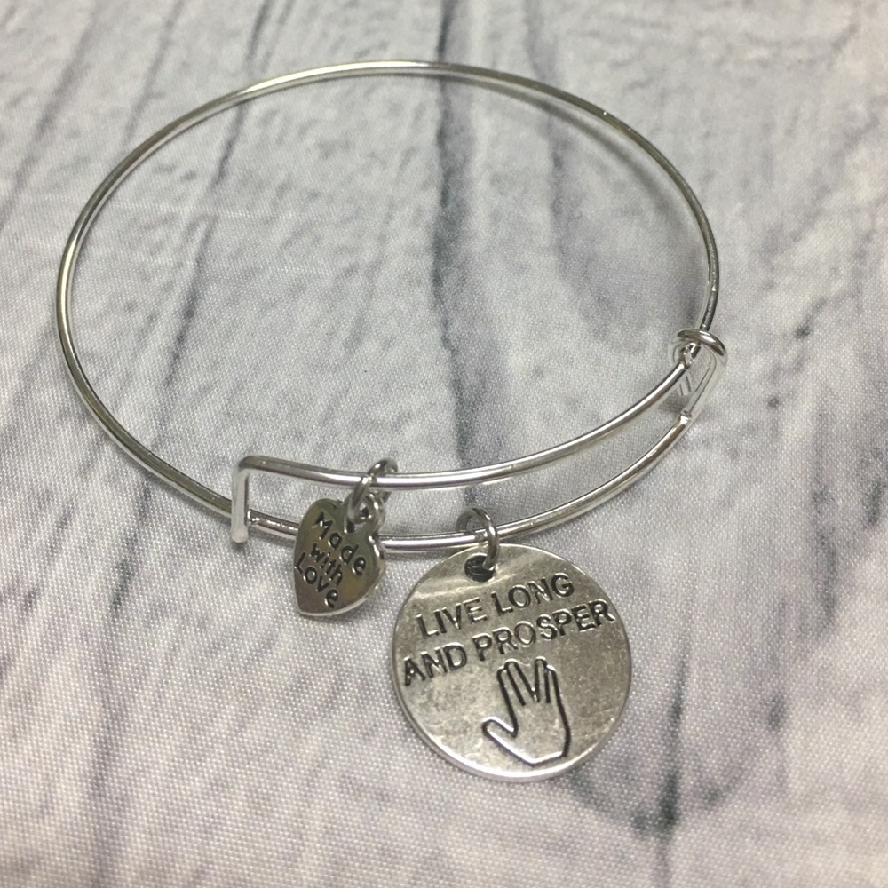 Star Trek stainless steel charm bracelet